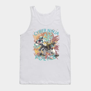 Cyber ninja police Tank Top